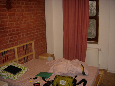 Ma confortable chambre à l’auberge.